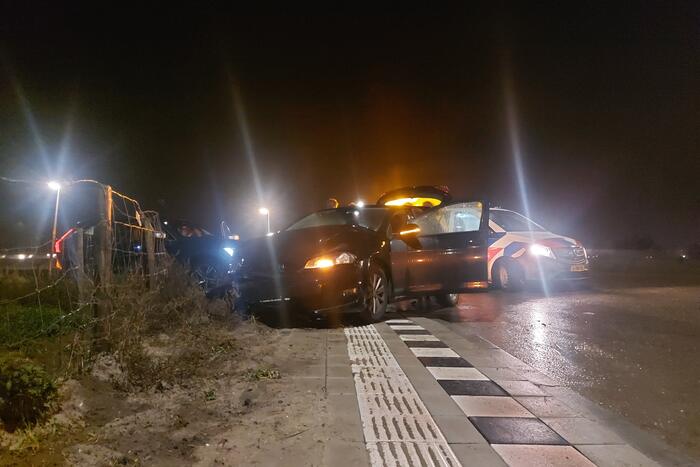 Twee voertuigen betrokken bij botsing