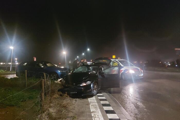 Twee voertuigen betrokken bij botsing