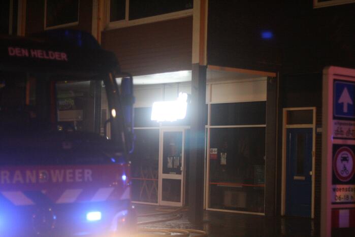 Grote brand in winkelpand