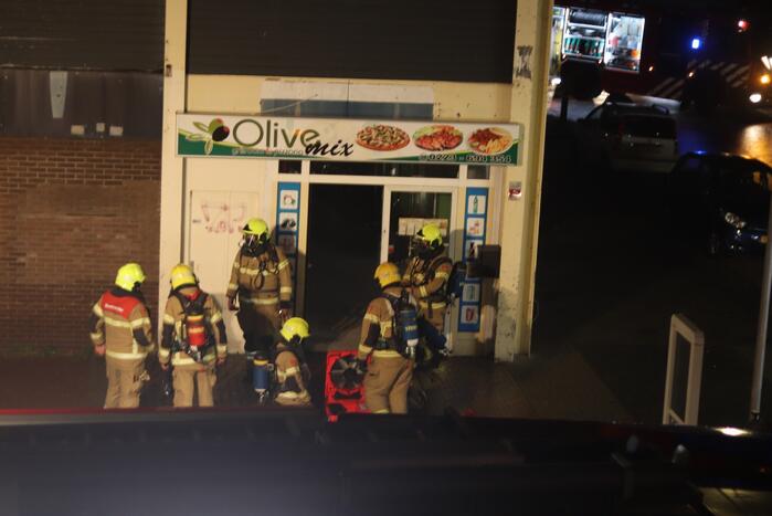 Grote brand in winkelpand
