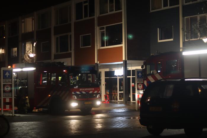 Grote brand in winkelpand