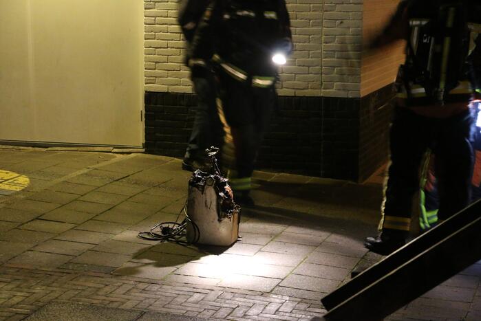 Brandende boiler zorgt voor wateroverlast in pand en parkeergarage