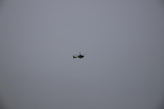 Traumahelikopter landt voor ongeval in huis