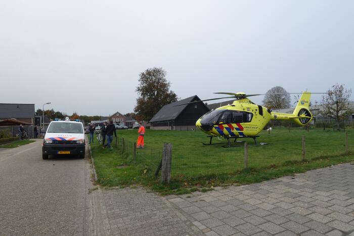 Traumahelikopter ingezet voor gewond kind