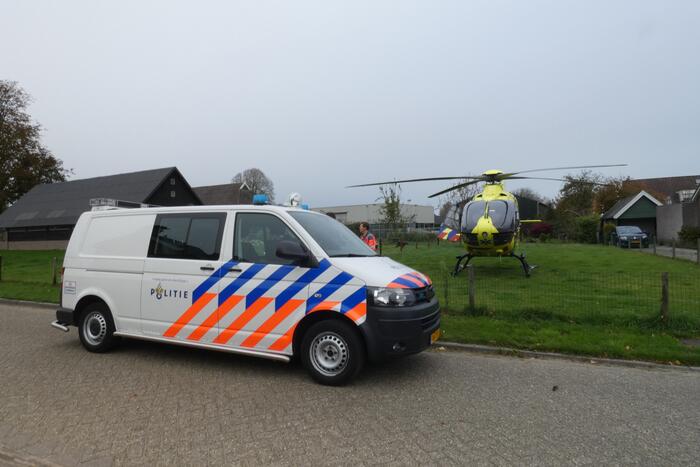 Traumahelikopter ingezet voor gewond kind