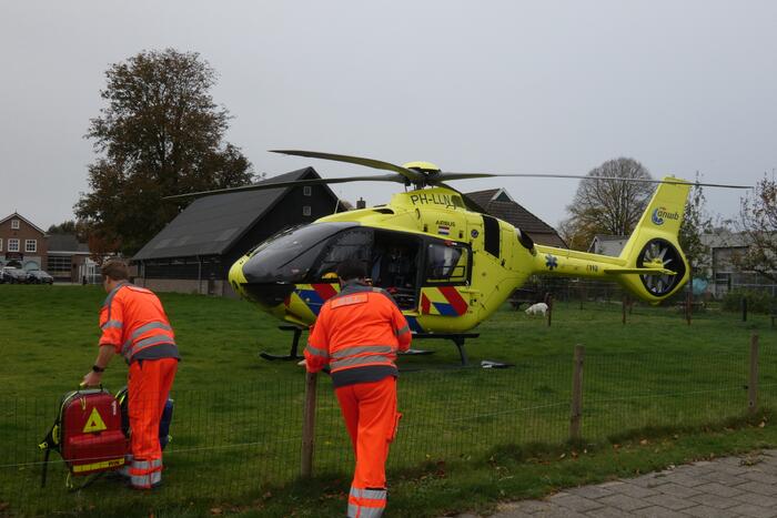 Traumahelikopter ingezet voor gewond kind