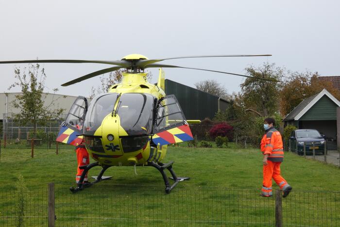 Traumahelikopter ingezet voor gewond kind