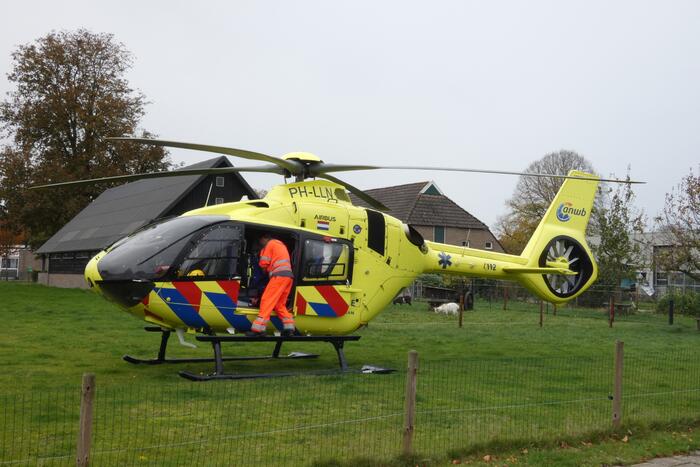 Traumahelikopter ingezet voor gewond kind