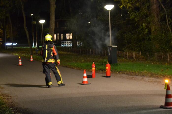 Brand in stroomkast