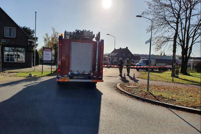 Weg afgesloten na gaslekkage door graafwerkzaamheden
