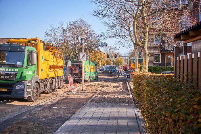 Waterleiding geraakt bij graafwerkzaamheden in Kruiskamp