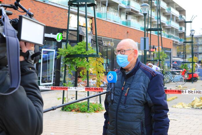 Ravage na plofkraak in het winkelcentrum