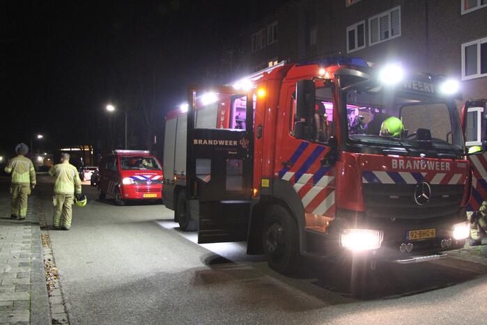 Zoekactie na brandlucht in wijk