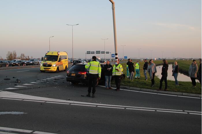 Ravage na botsing tussen twee voertuigen