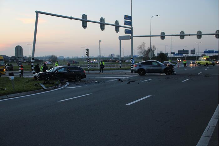Ravage na botsing tussen twee voertuigen