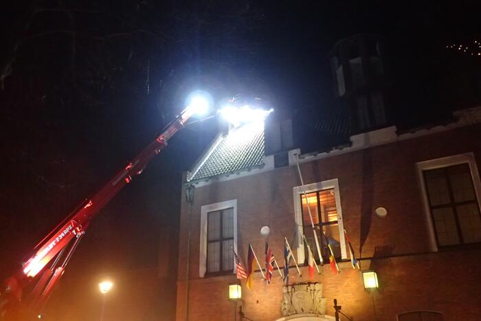 Brand in schoorsteen van Hotel The Roosevelt