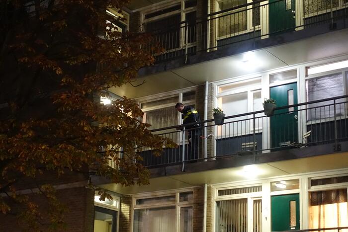 Vuurwerk afgestoken in trappenhuis portiekflat