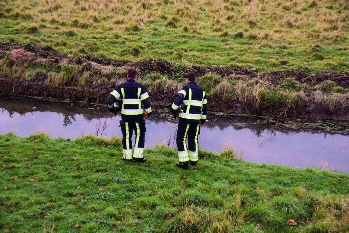 Zoekactie bij sloot na aantreffen van fiets