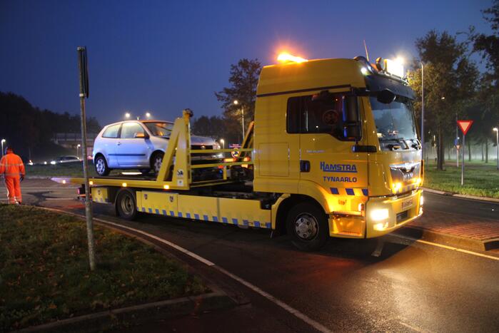 Schade na aanrijding tussen meerdere voertuigen