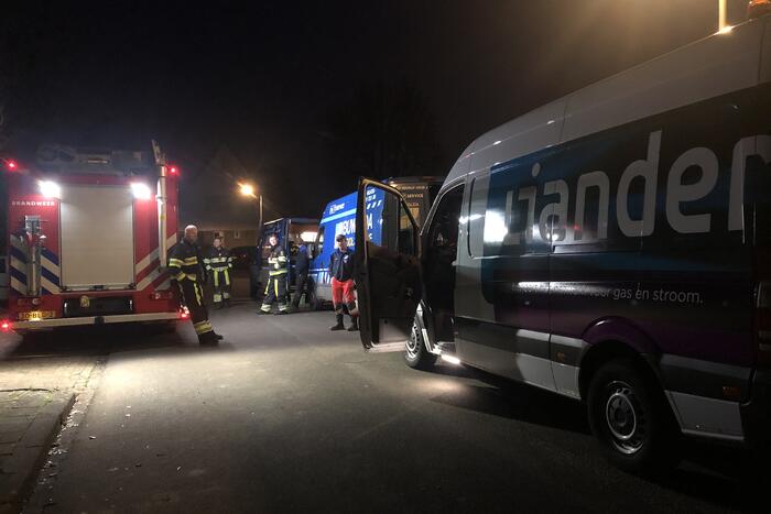 Gaslekkage ontstaan door werkzaamheden