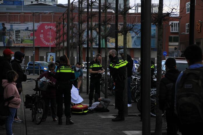 Scooter botst op canta, een gewonde