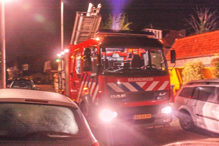Veel rook bij brand in schuur