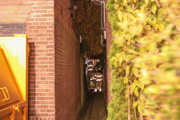 Veel rook bij brand in schuur