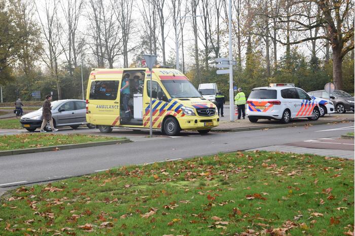 Fietser gewond na aanrijding met auto