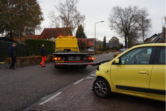 Flinke schade na aanrijding op T-splitsing