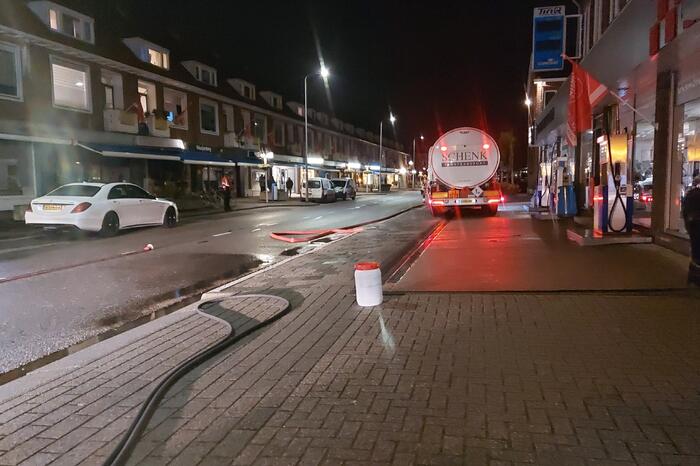 Tankwagen lekt grote hoeveelheid brandstof