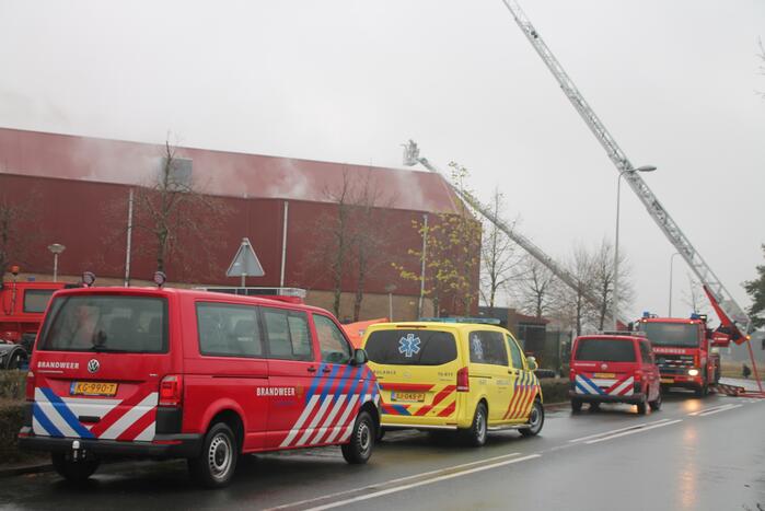 Sporthal Optisport De Schelft verwoest door brand