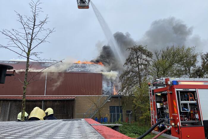 Sporthal Optisport De Schelft verwoest door brand