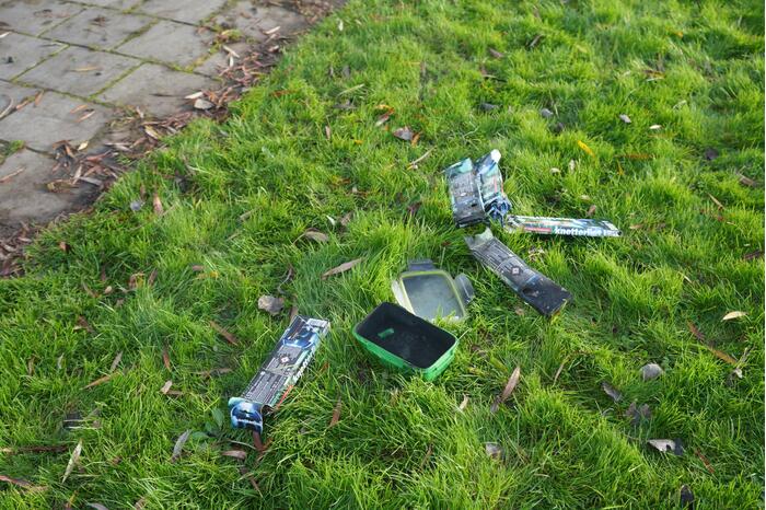 Boom mogelijk in brand door vuurwerk