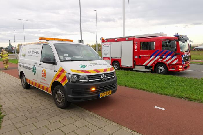 #Ede Brandweer redt zwaan met gebroken vleugel Bonnetstraat Ede.