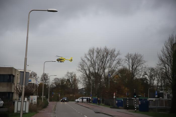 Covid-helikopter landt bij Groene Hart Ziekenhuis