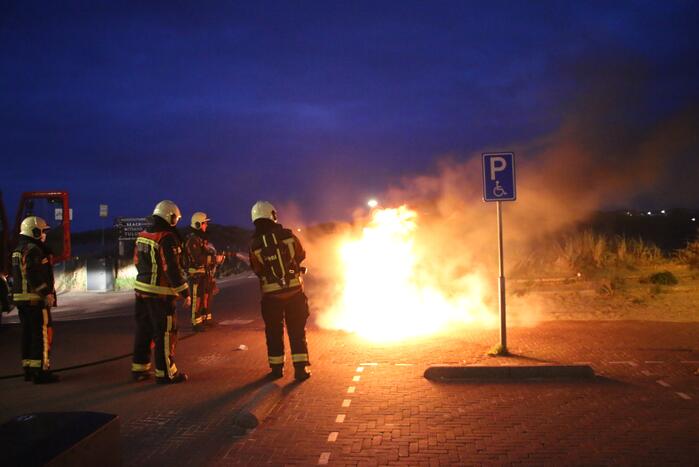 Wederom brand in een container