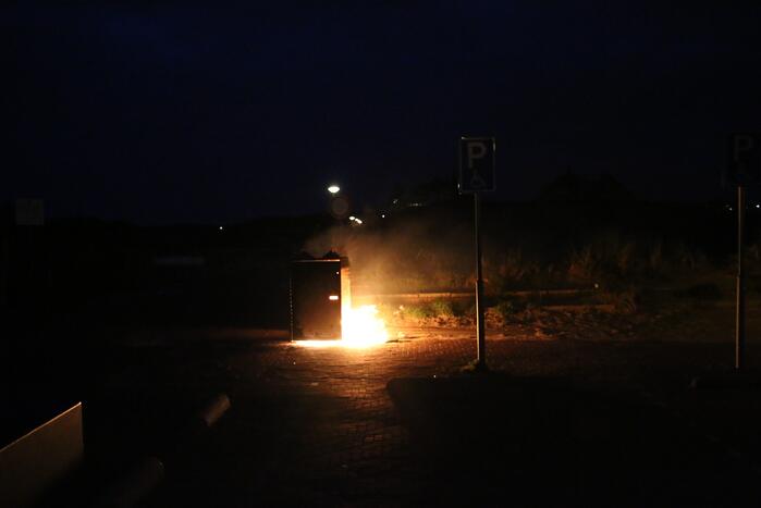 Wederom brand in een container