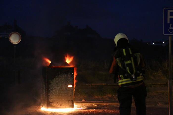 Wederom brand in een container