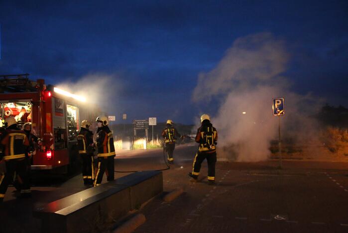 Wederom brand in een container