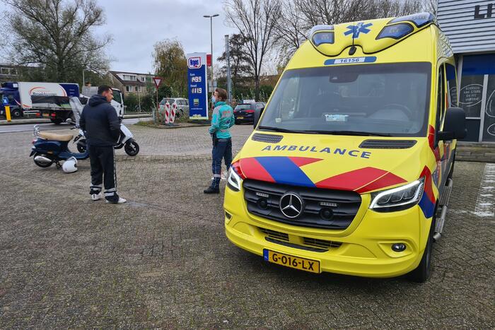 Les-scooter betrokken bij verkeersongeval