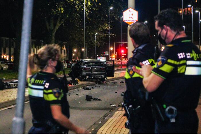 Zwaargewonde bij ernstig ongeval, mogelijk straatrace