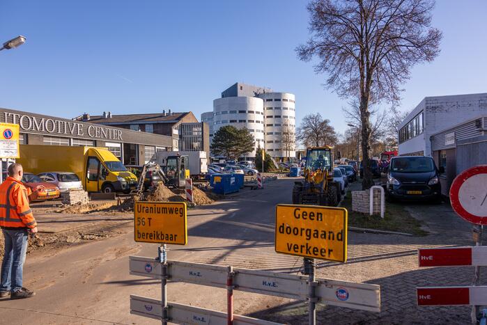 Gasleiding geraakt bij graafwerkzaamheden in de Isselt