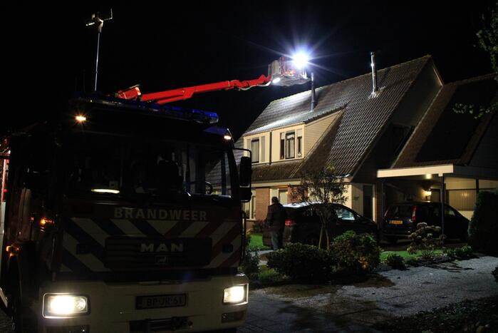 Brand ontstaan in schoorsteen van woning