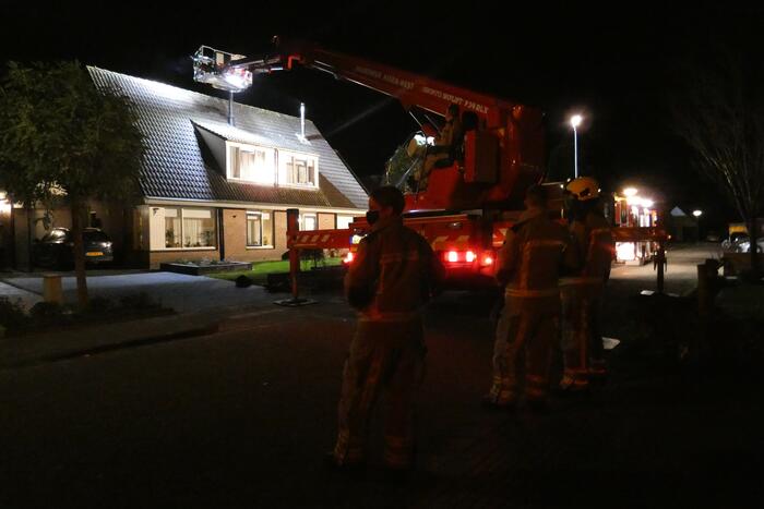 Brand ontstaan in schoorsteen van woning