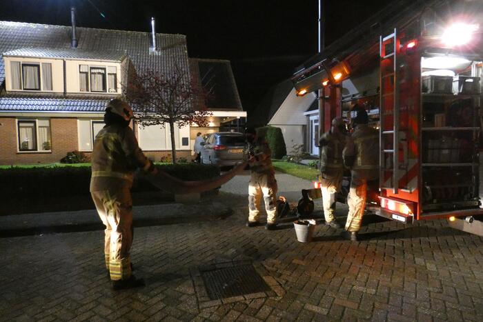 Brand ontstaan in schoorsteen van woning