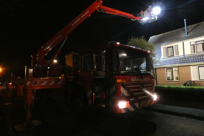 Brand ontstaan in schoorsteen van woning