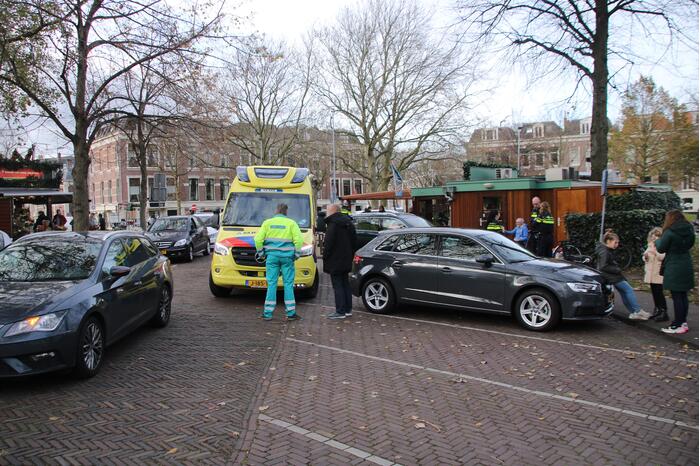 Schade bij aanrijding bij parkeerplaats