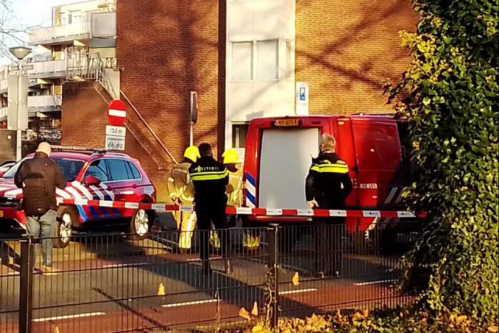 Gebied afgezet na incident