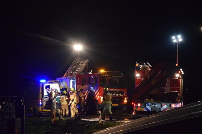 Zeer ernstig ongeval tussen vrachtwagen en bestelbus