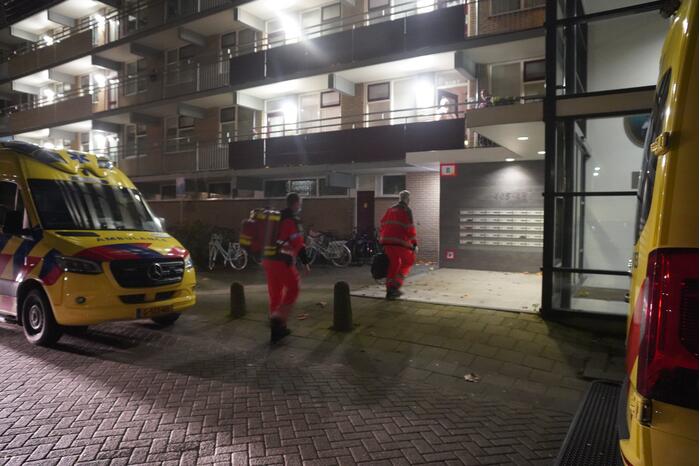Traumahelikopter landt voor incident in woning